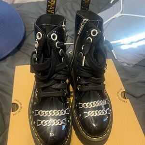 Dr. Martens Black Jadon Max Chain Boots